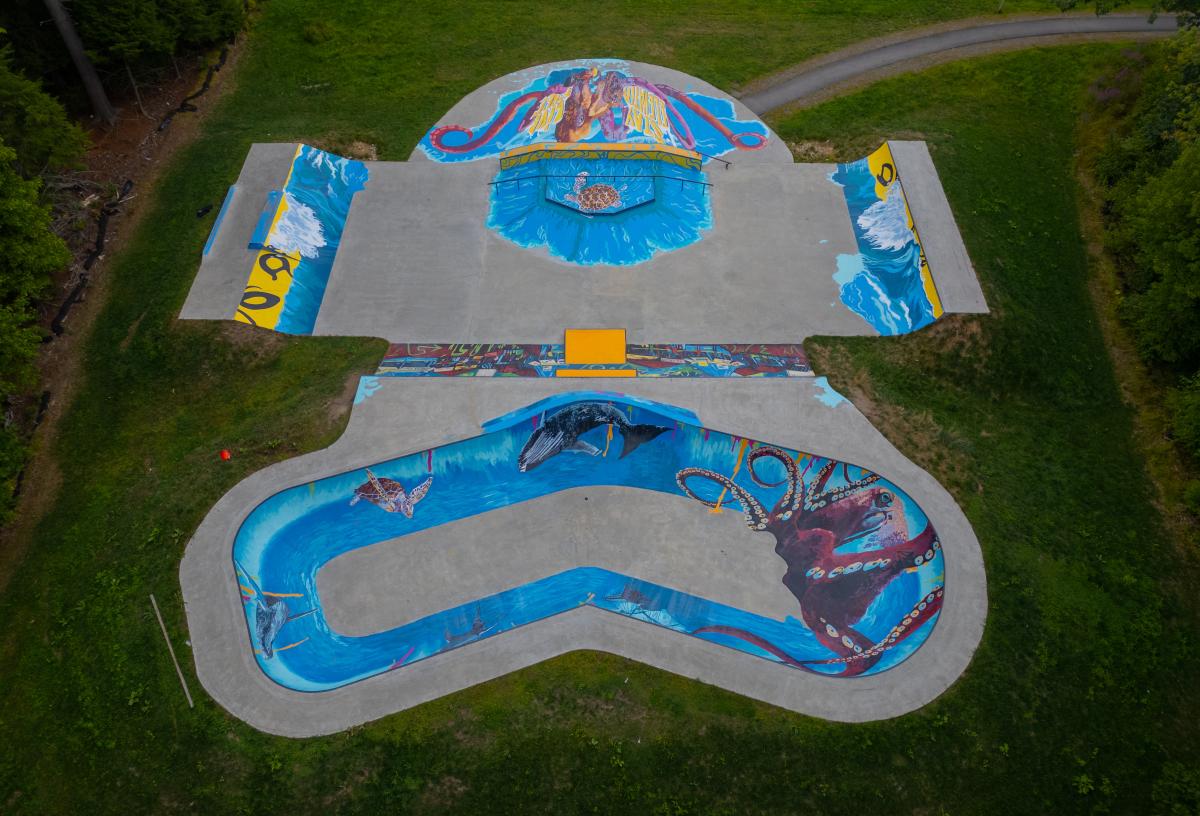 Skatepark Mural finished 2